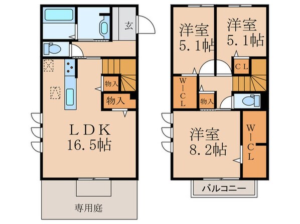 D-ROOM守恒　A棟の物件間取画像